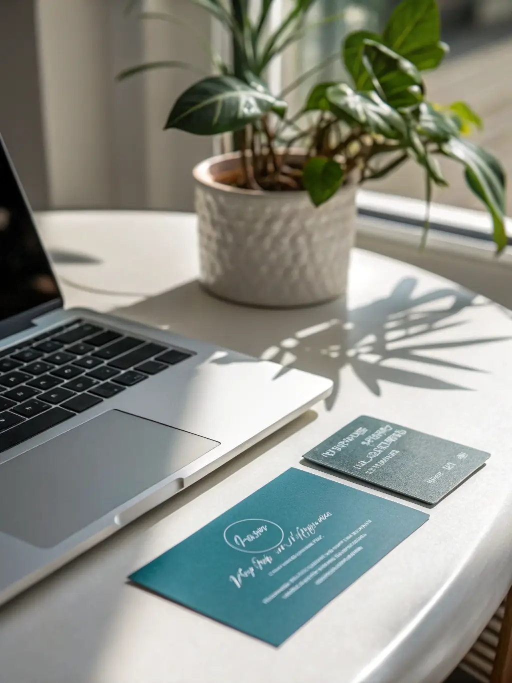 A professional logo design being displayed on various marketing materials, such as business cards and a website, representing the importance of trademark registration for brand identity.